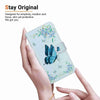 For Samsung Galaxy A36 5G / A56 5G Crystal Texture Colored Drawing Leather Phone Case(Blue Pansies)