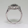Women Sapphire Rhinestone Engagement Ring, Ring Size:10