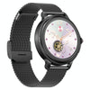 CF96 1.2 inch Waterproof Smart Steel Strap Wristband Support Heart Rate Monitoring / Blood Pressure Monitoring(Black)