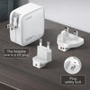 LDNIO Q408 100W GaN USB+3 USB-C / Type-C Interface Charger with 1m 100W USB-C / Type-C to USB-C / Type-C Data Cable, Plug Type:US Plug(White)