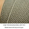 Maden TSS2107088 No-hole Elastic Braided Belt Single-loop Fast Take Off Casual Pants Belt(Carbon Black)