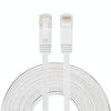 10m CAT6 Ultra-thin Flat Ethernet Network LAN Cable, Patch Lead RJ45 (White)