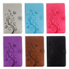 For Galaxy Tab A 10.1 (2016) / P580 Butterflies Love Flowers Embossing Horizontal Flip Leather Case with Holder & Card Slots & Wallet(Magenta)