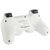 Double Shock III Wireless Controller, Manette Sans Fil Double Shock III for Sony PS3, Has Vibration Action(with logo)(White)