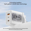 Yesido YC89 65W Type-C, USB, 8 Pin Reverse GaN Fast Charger with Type-C to 8 Pin Cable(UK Plug)