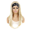 Colored Small Dirty Braid Wig Headgear Hair Band Style Small Braid Wig Headgear(24T613#2 Stars)