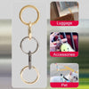20pcs Zinc Alloy Spring Ring Metal Open Bag Webbing Keychain, Specification: 5 Points Light Gold