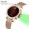 M6003 Stainless Steel Mesh Strap Fashion Smart Watch for Women, Support Heart Rate Monitoring & Pedometer & Sleep Monitoring & Calories(Rose Gold)