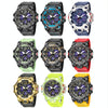 SMAEL 8008 Outdoor Sports Multifunctional Waterproof Luminous Men Watch(Deep Blue)