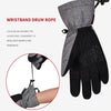 Boodun Five-Finger Ski Gloves Windproof Waterproof Finger Touch Screen Keep Warm Gloves, Size: S(Army Green)