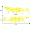 D-70 Wolf Totem Car Stickers Car Personality Modified Car Stickers(Yellow)