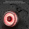 Round Bicycle Intelligent Induction Brake Taillight Night Riding Warning Light, Color: Dual Bracket Model