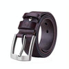 BULL CAPTAIN 01 Pin Buckle Thickened Cowhide Wear-Resistant Belt, Length: 115cm (Smooth Brown)