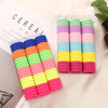 20pcs / Pack Girls Kids Rubber Bands Ponytail Holder Elastic Hair Bands(Shallow Five Colors)