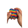 Decompression Handle Fidget Cube Dice Decompression Finger Sports Toy(Four-page Handle - Amouflage Blue)