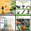Fotopro UFO 3 Flexible Tripod Mount for SLR Cameras, GoPro, Phones (Green)