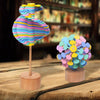 KBX-001 Rotating Decompression Stick Children Wooden Toys(Macaron)