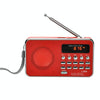 L-938  MP3 Audio Player FM Radio Support  SD MMC Card AUX-IN Earphone-out(Red)