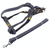 Strong Denim Dog Leash & Chest Strap Set, XL (Black)