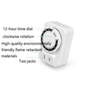 2 PCS ChangXin Electric Vehicle Timer Charger Mechanical Timer Socket Countdown Off Timer Socket(CX-05 110V)