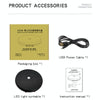 25cm LED Light Electric Rotating Display Stand Turntable (Black)