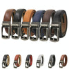 120cm Second Layer Cowhide Men Business Belt Automatic Buckle Belt(Rough Pattern)