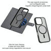 For iPhone 15 Pro Max ViLi GBS Series MagSafe Magnetic RFID Leather Flip Phone Case(Black)