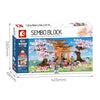 SEMBO 601075 Cherry Blossom Series Puzzle Assembled Toy Small Particle Building Blocks