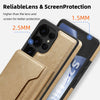 For Samsung Galaxy S25+ 5G Shield Multi-functional MagSafe Card Bag Phone Case(Desert Gold)