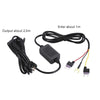 H516 Recording Step-down Line Shrinkage Video Car Charger Line Parking Monitoring Three-Core Power Cord, Model: With Fuse(Micro Left Elbow)