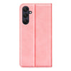 For Samsung Galaxy A26 Retro-skin Magnetic Suction Leather Phone Case(Pink)