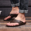 1 Pair Summer Outdoor Beach Sandals Men Wear-Resistant PVC Slippers, Size: 43(Flip Flops Brown)