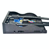 3.5-Inch  USB 2.0+USB 3.0+HD AUDIO Port Desktop PC Case Floppy Drive Front Panel(Black)