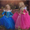 Girls Dress Halloween Cosplay Sleeping Beauty Princess Dresses Christmas Costume Party Children Kids Clothing, Size:110cm(Pink)