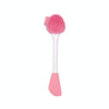 Hand-Held Silicone Cleansing Brush And Mask Brush Pink White Double-head Knife