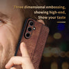 For Samsung Galaxy A56 5G AZNS 3D Embossed Skin Feel Phone Case(Dark Green)