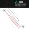 Rechargeable Ultrasonic Soft Bristle Electrical Toothbrushes Flosser 6 Gear With 4 Brushes(Black)