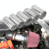 Aluminum Intake Turbo Intercooler Pipe Extensor Hose Adapter Car Air Intake Joiner Pipe Connector, Outer Diameter: 76mm