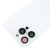 iPhone 15 Pro Max Back Cover with Camera Lens Cover, White - MagSafe Compatible