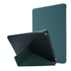 For iPad 10.2 2021 / 2020 / 2019 Airbag Deformation Horizontal Flip Leather Case with Holder & Pen Holder(Dark Green)