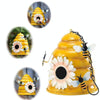 Hanging Parrot Bird House Winter Warm Outdoor Garden Iron Shelter