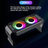 Desktop ARGB Memory Cooler PWM Temperature Control Dual Fan, For DDR / DDR2 / DDR3 / DDR4 / DDR5(Black)