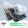 JOYROOM JR-TCF15 30W USB+USB-C / Type-C Fast Charger, Specification:UK Plug(White)