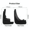 For Hyundai i30 / i30cw Wagon 2007-2012 4pcs/Set Car Auto Soft Plastic Splash Flaps Fender Guard