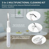 5pcs SM-116 3-in-1 Multifunctional Bluetooth Earphone Cleaning Pen Keyboard Cleaning Brush Set(White)