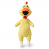 Screaming Chicken Dog Toy - Yellow - Plush Squeaky Toy