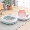 Pink Small Cat Litter Box Enclosed Toilet with Scoop - Easy Clean