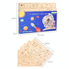 Wooden Puzzle Toy 3D Puzzle Assembly Box DIY Gift Desktop Ornaments, Style: Gallery