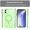 For iPhone 11 MagSafe Frosted Translucent TPU + PC Full Coverage Phone Case(Green)