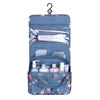 Multifunctional Hanging Style Flowers Pattern Travel Toiletry Pouch Wash Gargle Bag, Folding Size: 24.5 x 20.5 x 2.2cm